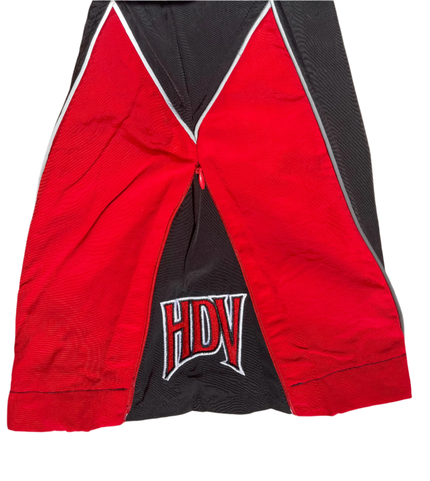 WINDBREAKER PANTS - BLACK AND RED