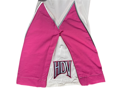 WINDBREAKER PANTS - WHITE AND PINK